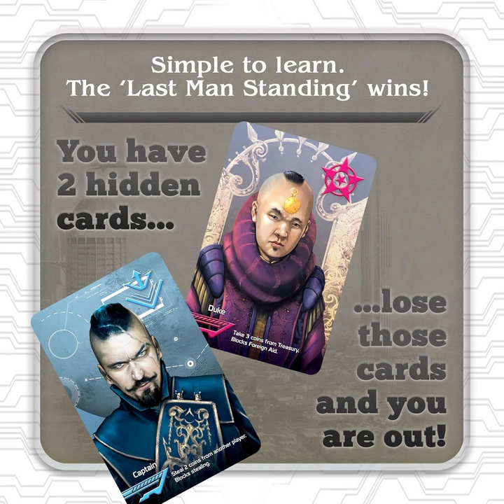 Indie Boards &amp; Cards Coup Strategy Board Game For Children