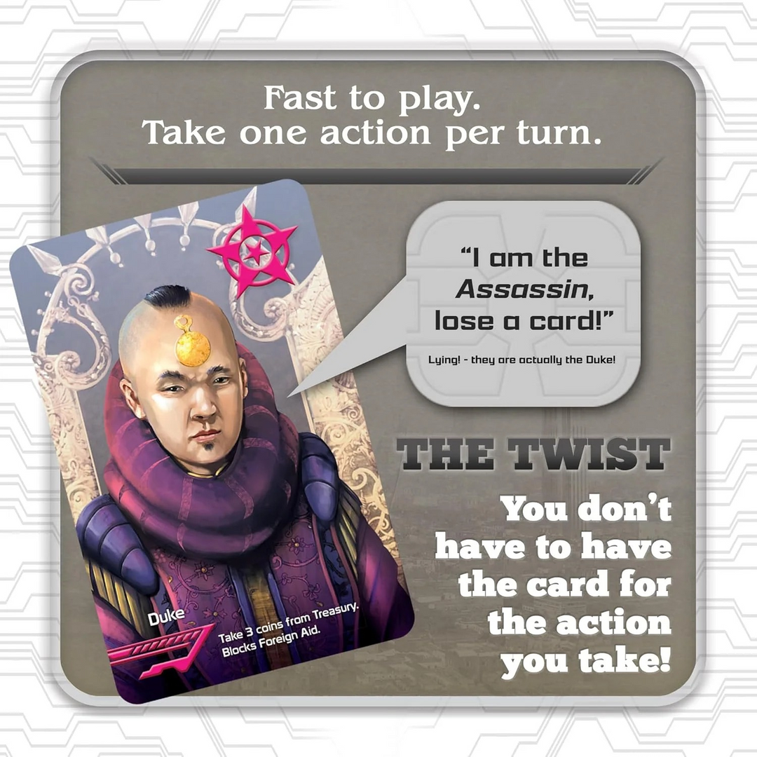 Indie Boards &amp; Cards Coup Strategy Board Game For Children
