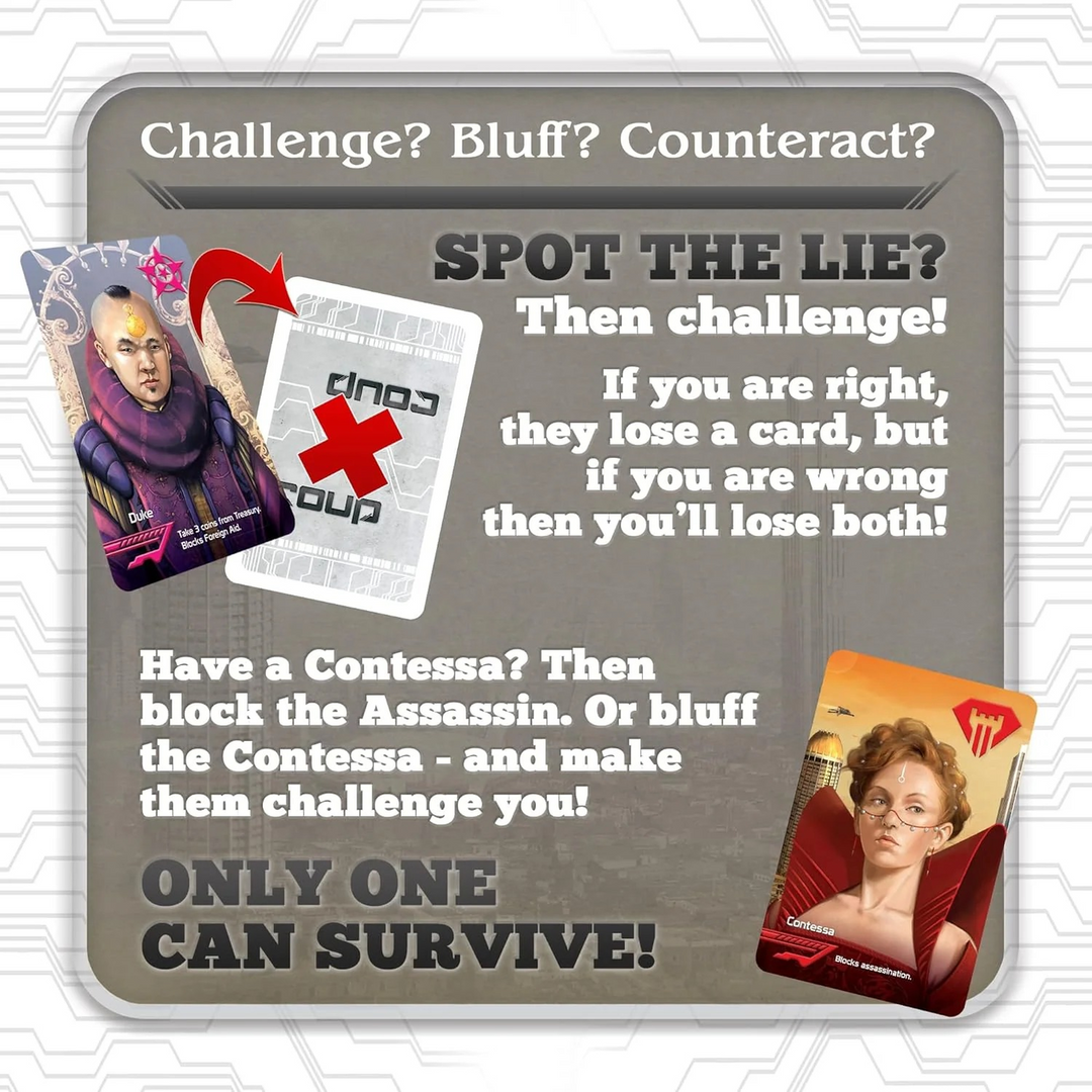 Indie Boards &amp; Cards Coup Strategy Board Game For Children