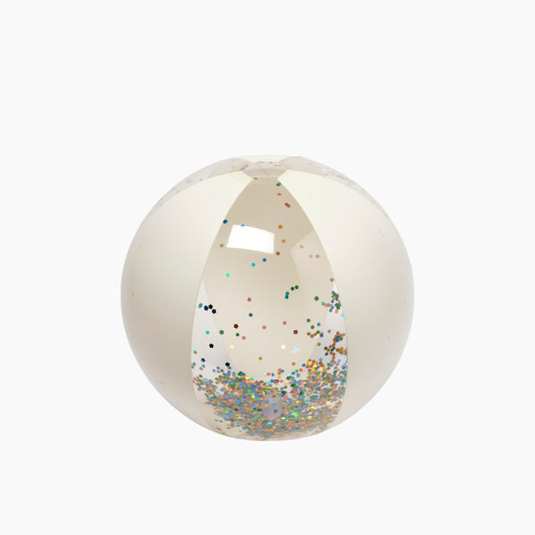 Inflatable Beach Ball - Cotton Candy Glitter