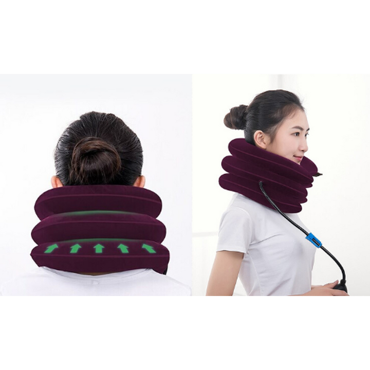 POPLEY Inflatable Pillow for Neck and Disc Pain Relief