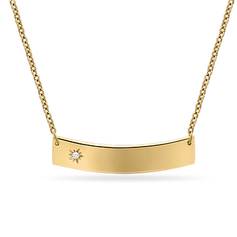 Baby Chic Fine Jewelry Inscription Necklace