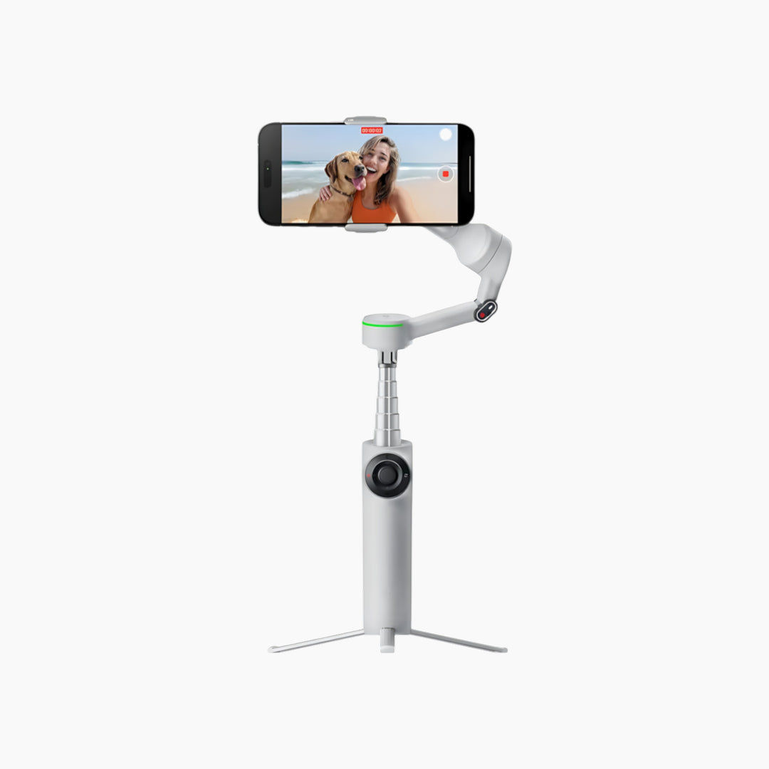 Insta360 Flow 2 Series mobile stabilizer with integrated selfie stick