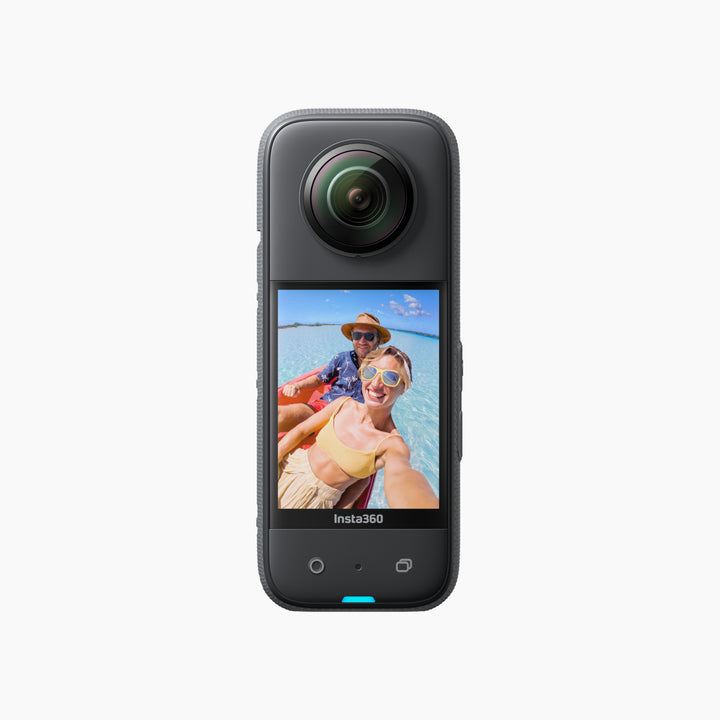 Insta360 X3 360° camera with upgraded 1/2" sensor and large touchscreen
