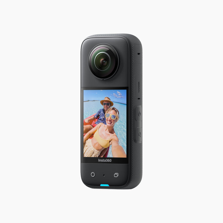 Insta360 X3 360° camera with 1/2" sensor and large touchscreen