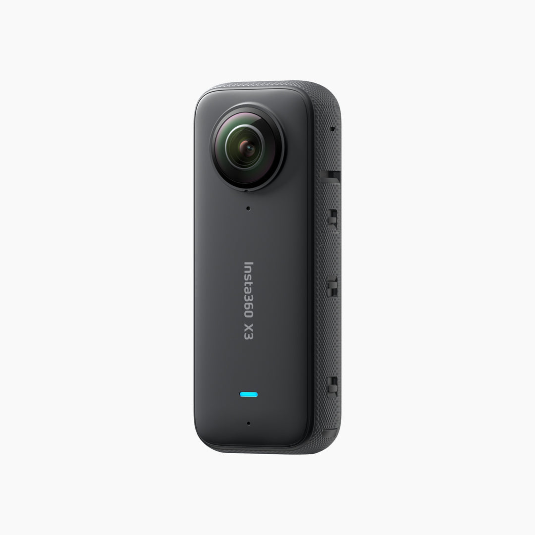 Insta360 X3 360° camera with 1/2" sensor and large touchscreen