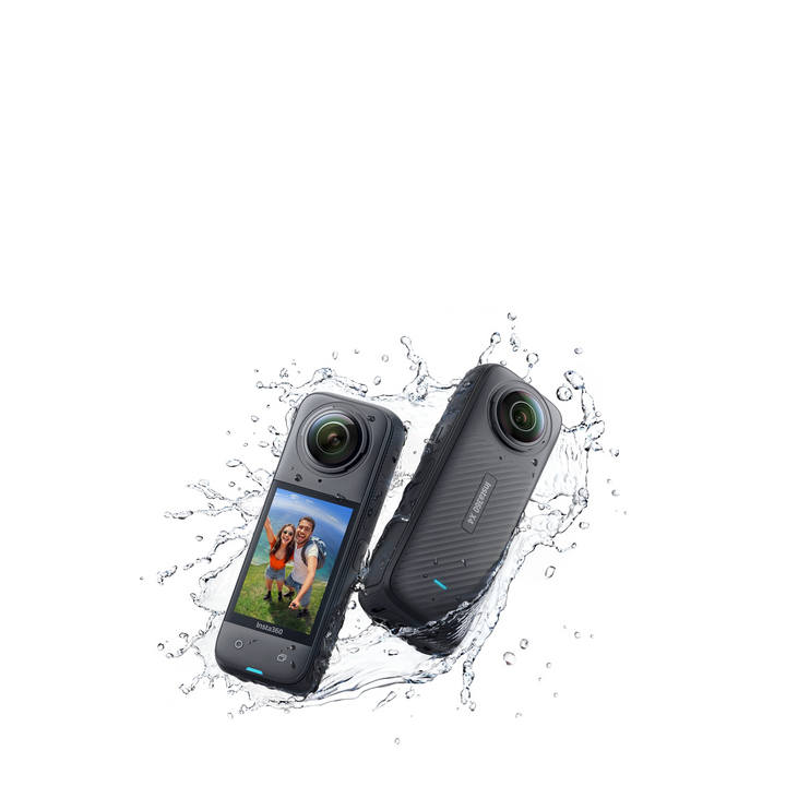 Insta360 X4 360° 8K camera with removable lens guards