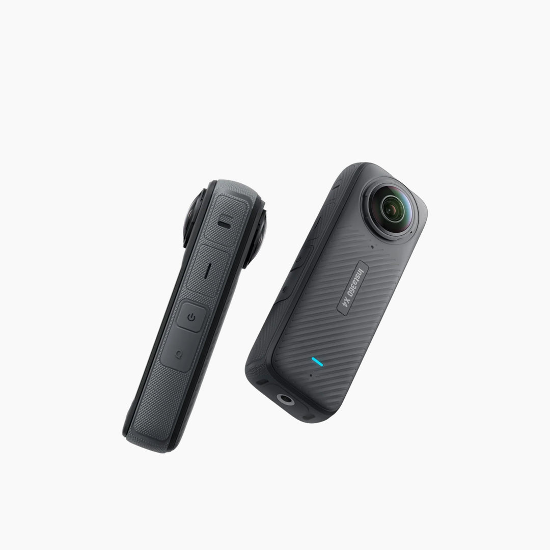 Insta360 X4 360° 8K camera with removable lens guards