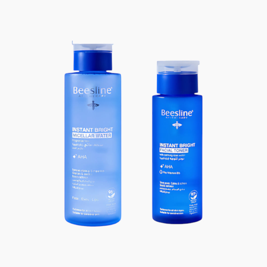 Beesline Instant Bright Micellar Water &amp; Instant Bright Facial Toner Pack