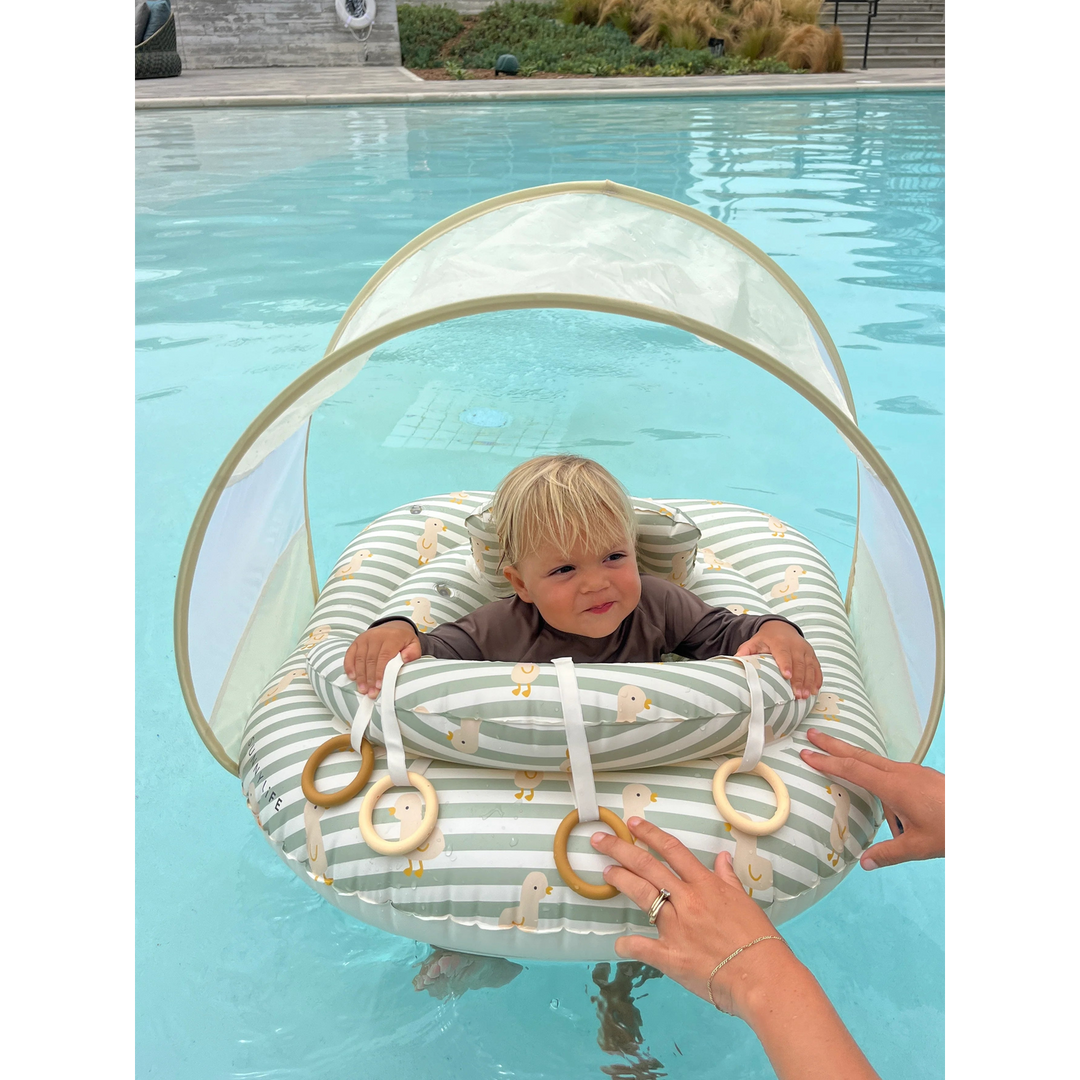 SunnyLife interactive baby float with removable canopy