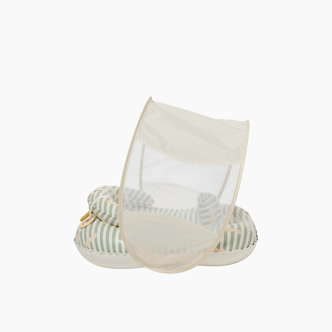 SunnyLife Interactive Baby Float in Duck Sage Stripe