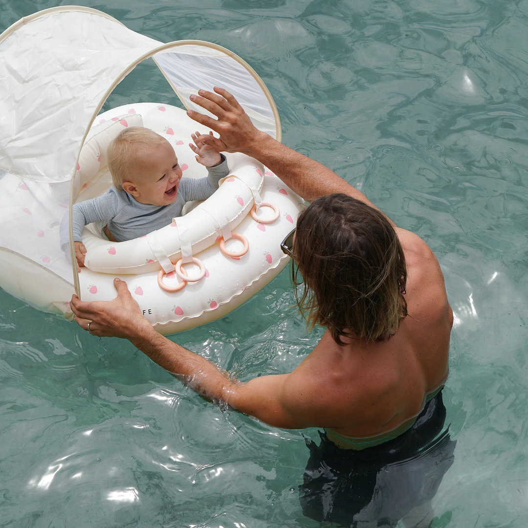 SunnyLife interactive baby float with four silicone rings