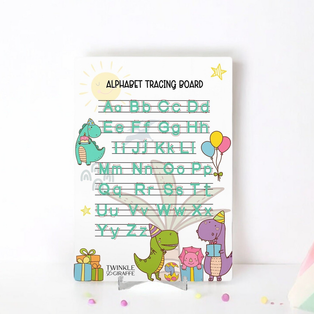 Twinkle &amp; Giraffe Interactive English Alphabet Tracing Acrylic Board