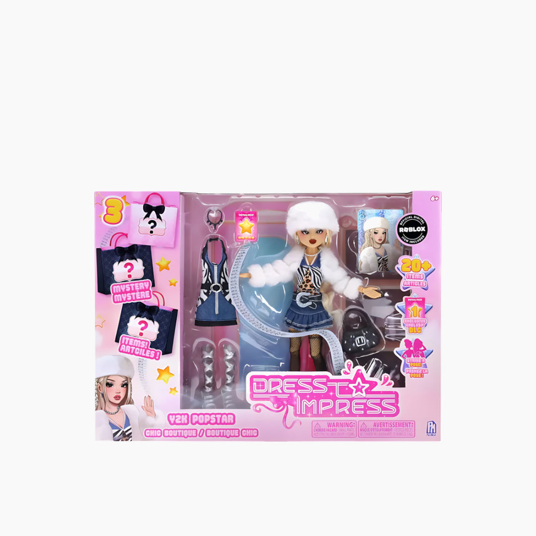 Jazeel Dress To Impress - Deluxe Playset - 3 In 1 Fashion Doll Playset