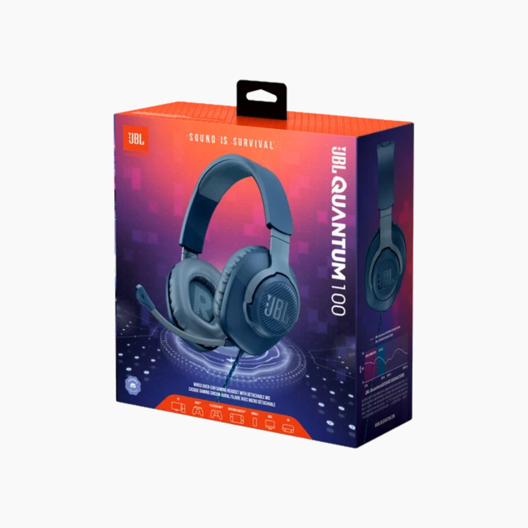 JBL Quantum 100 Gaming Headset - Blue