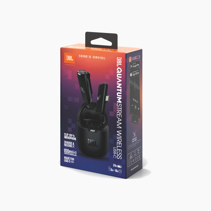 JBL Quantum Stream Wireless Microphone - Black