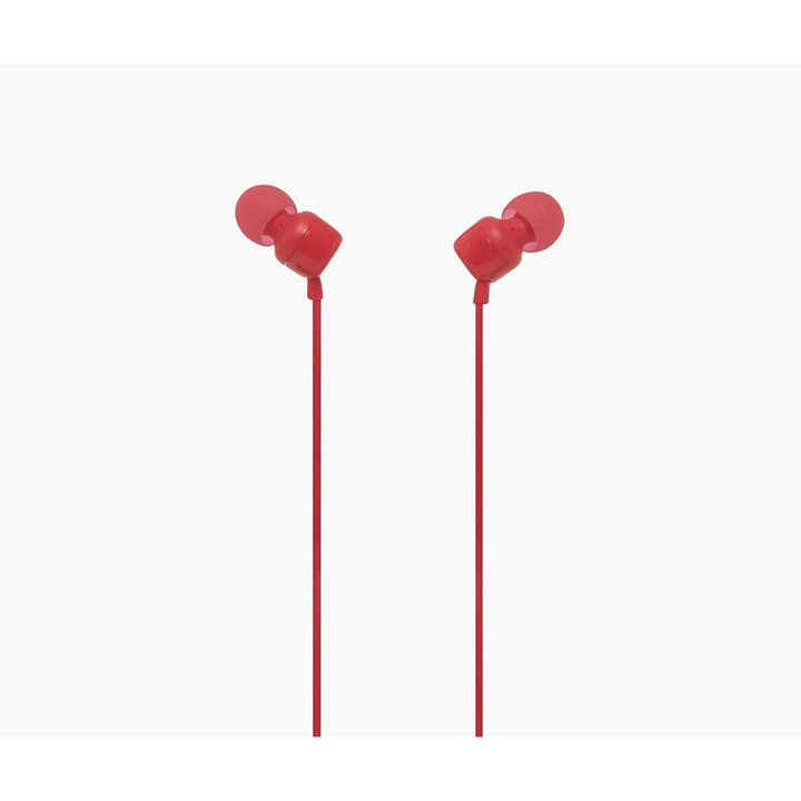 JBL Tune 110 Wired Earphones - Red