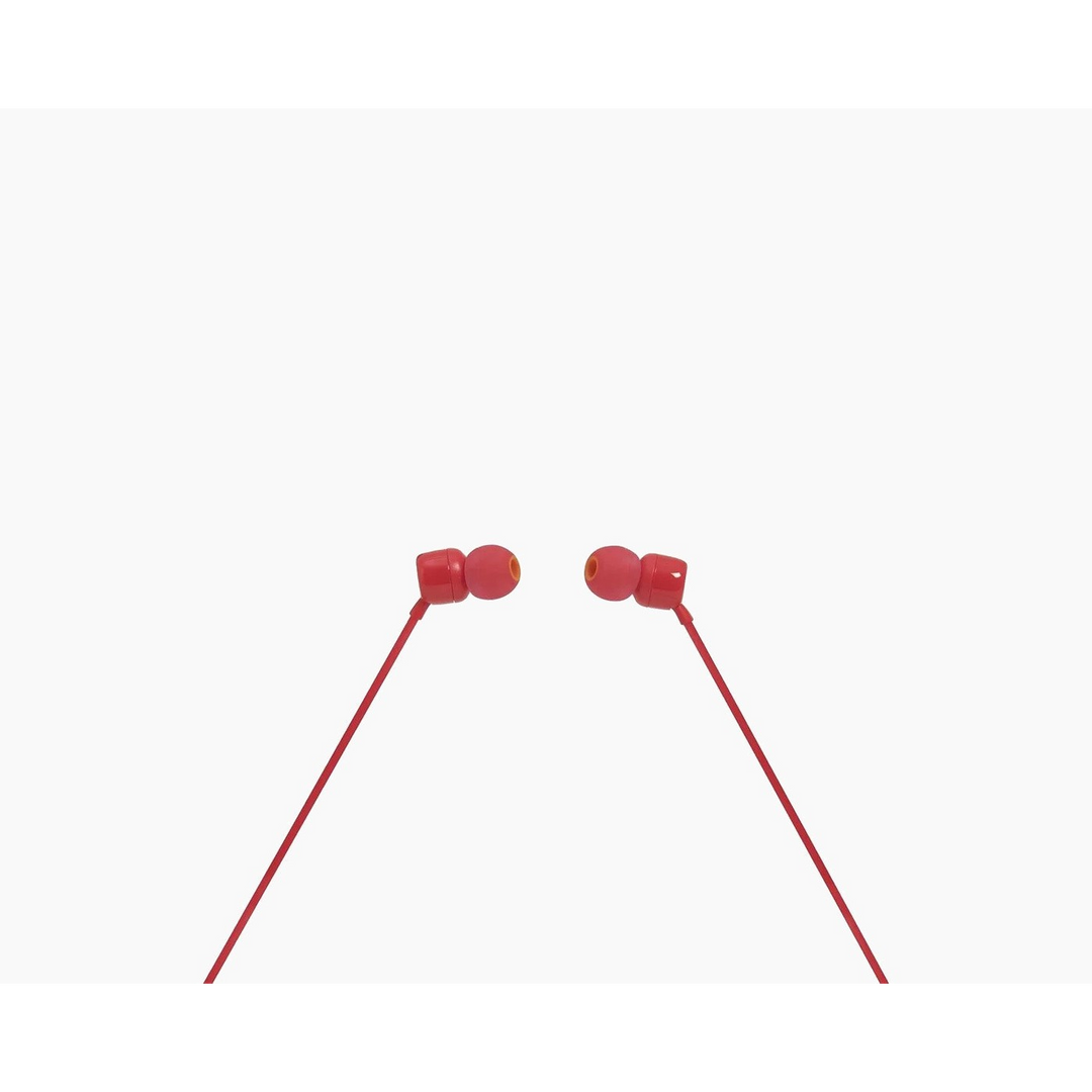 JBL Tune 110 Wired Earphones - Red