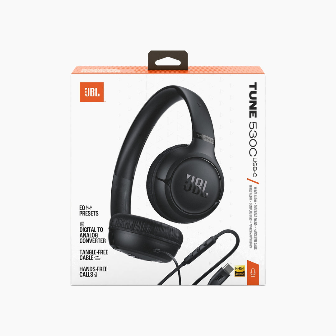 JBL Tune 530C Comfortable Wired Headphones, BEG