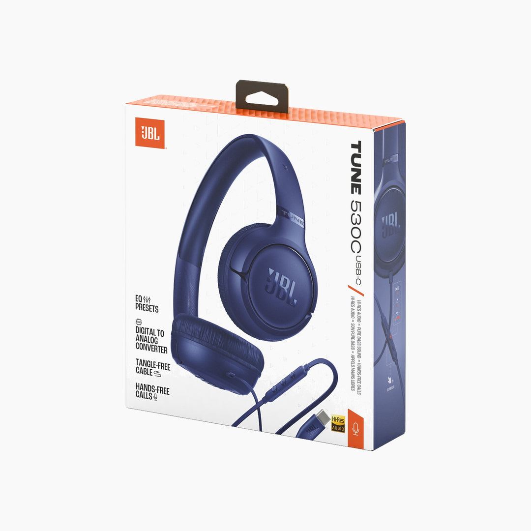 JBL Tune 530C Comfortable Wired Headphones, BEG