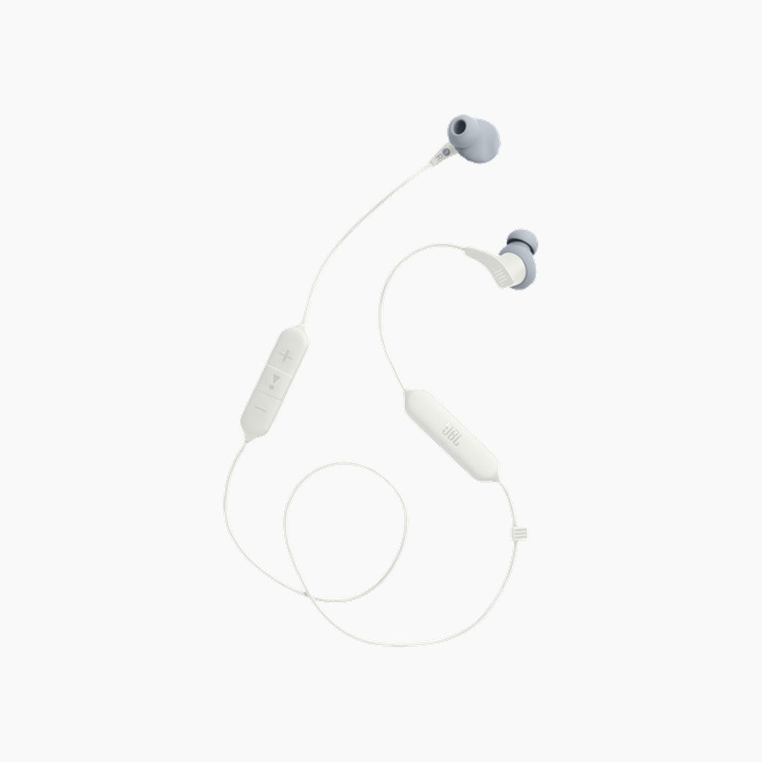 JBL Endurance Run 2 Wired Sports In Ear Headphones Bt White