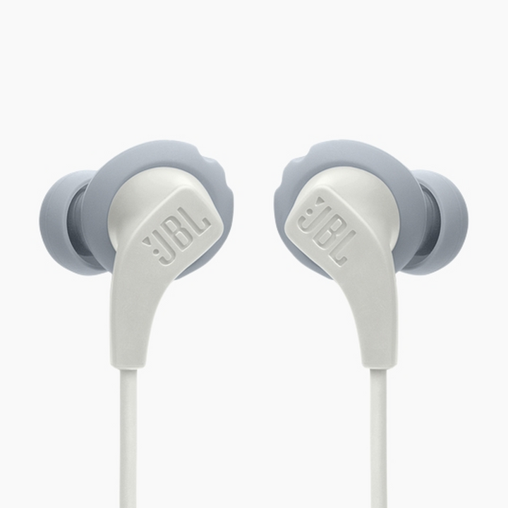 JBL Endurance Run 2 Wired Sports In Ear Headphones Bt White