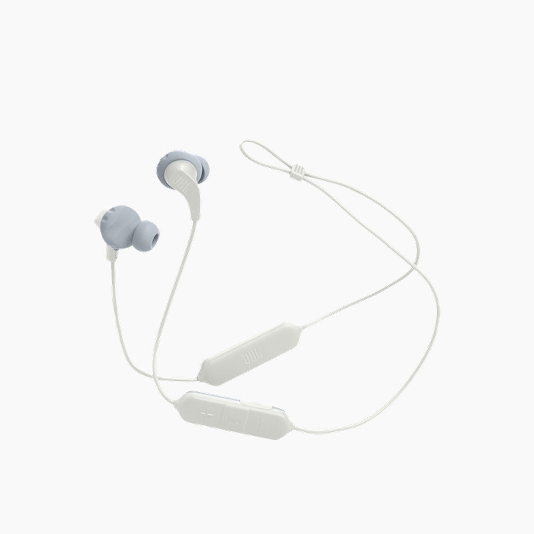 JBL Endurance Run 2 Wired Sports In Ear Headphones Bt White