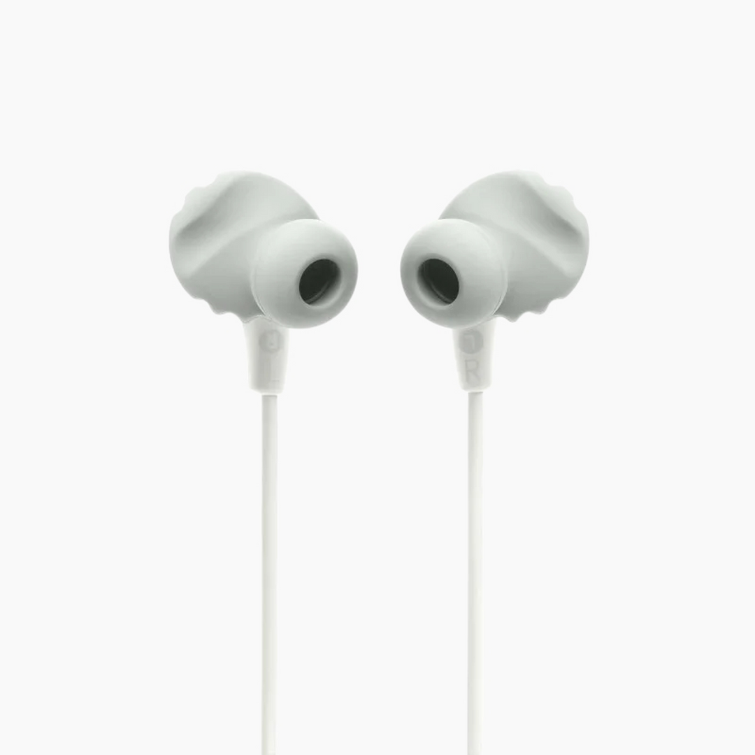 JBL Endurance Run 2 Wired Sports In Ear Headphones White