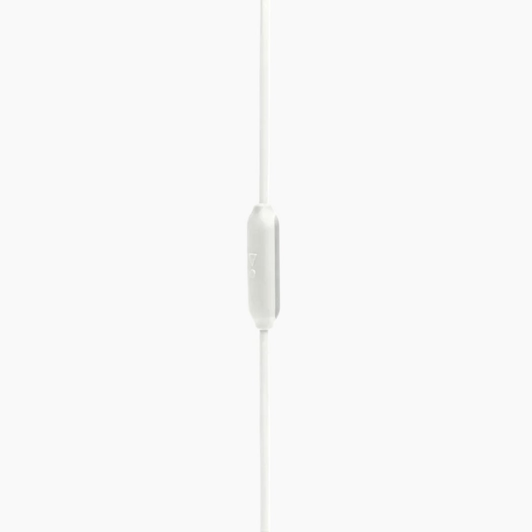 JBL Endurance Run 2 Wired Sports In Ear Headphones White