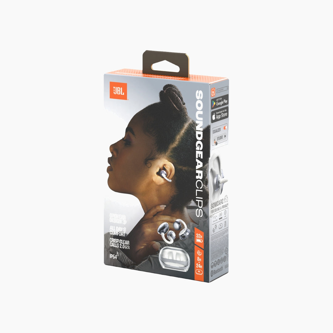 JBL Soundgear Clips Open-Ear Headphones - White