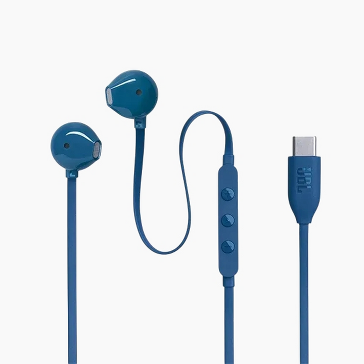 JBL T305C-Bu In-Ear Earphones, Usb, Microphone