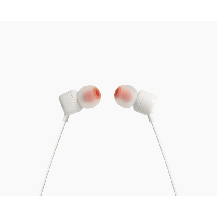 JBL Tune 110 Wired In Ear Headphones White