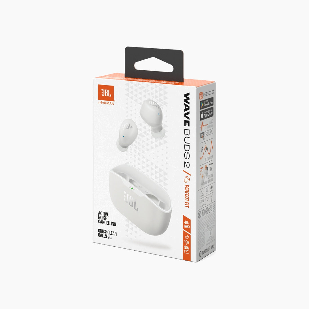 JBL Wave Buds 2 ANC Earbuds - White