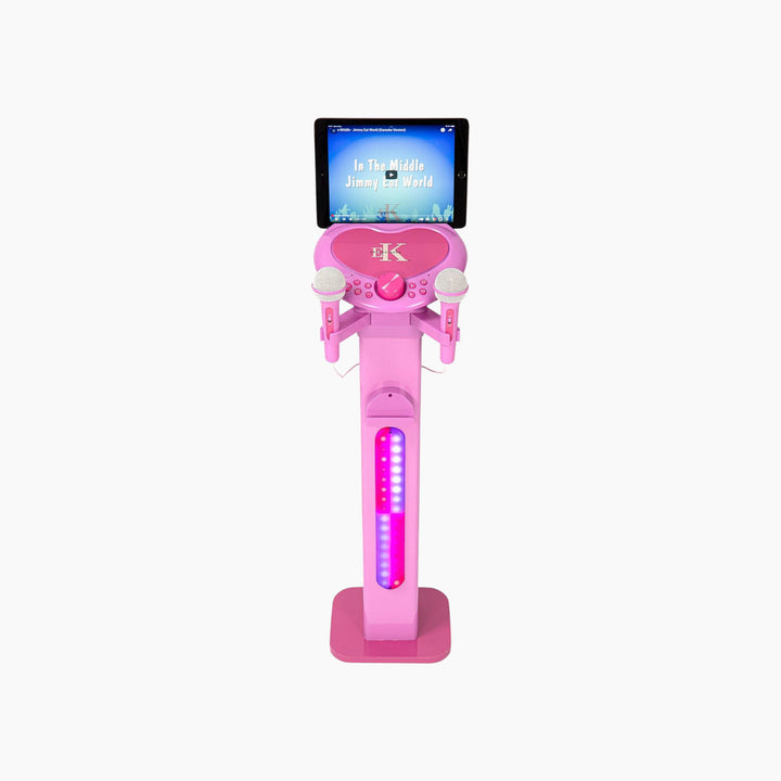 Jhs Bluetooth Kids Singalong Pedestal Karaoke Machine Pink