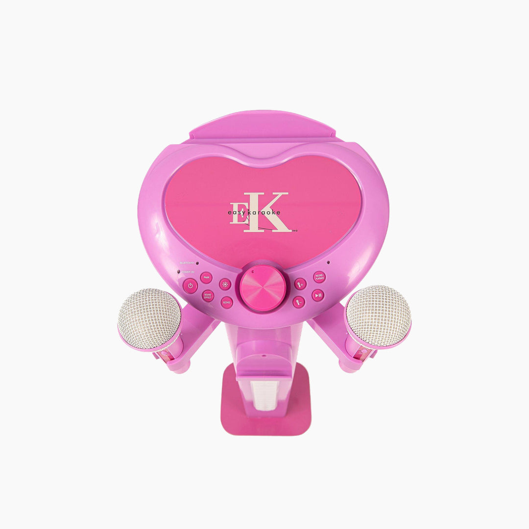 Jhs Bluetooth Kids Singalong Pedestal Karaoke Machine Pink