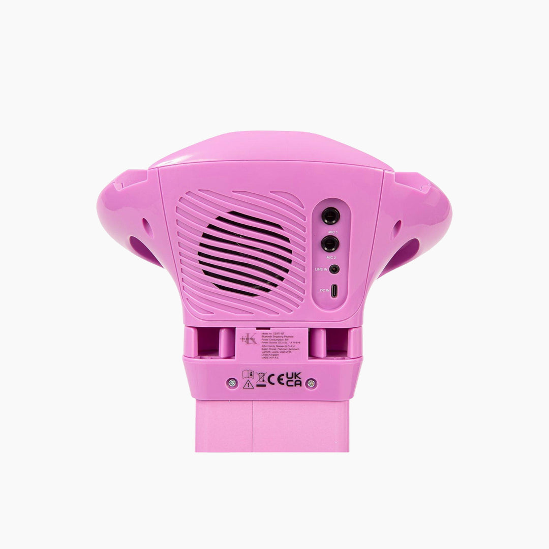 Jhs Bluetooth Kids Singalong Pedestal Karaoke Machine Pink