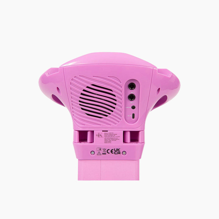 Jhs Bluetooth Kids Singalong Pedestal Karaoke Machine Pink