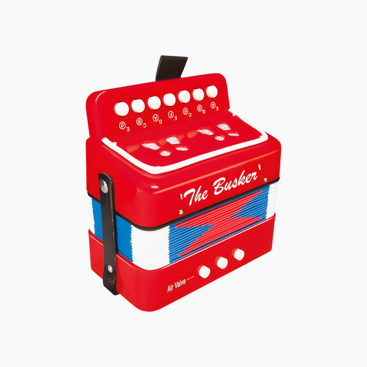 Jhs The Busker Mini Accordian - Red