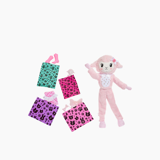 Mattel Barbie®️ Cutie Reveal Care Bears Sweet Bows series Brunete