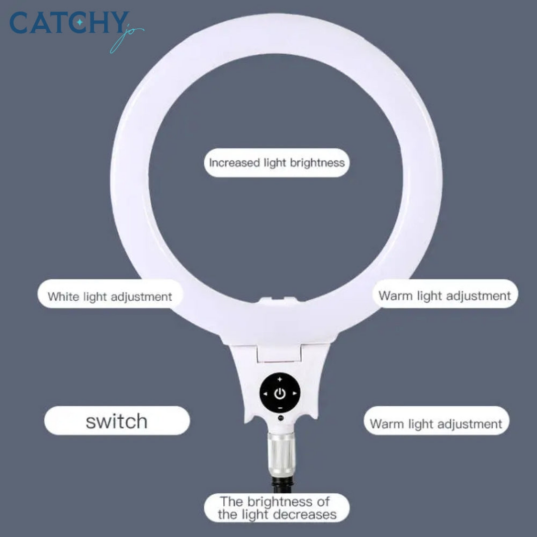 JMARY FM-12R 30cm ring light with stepless dimming