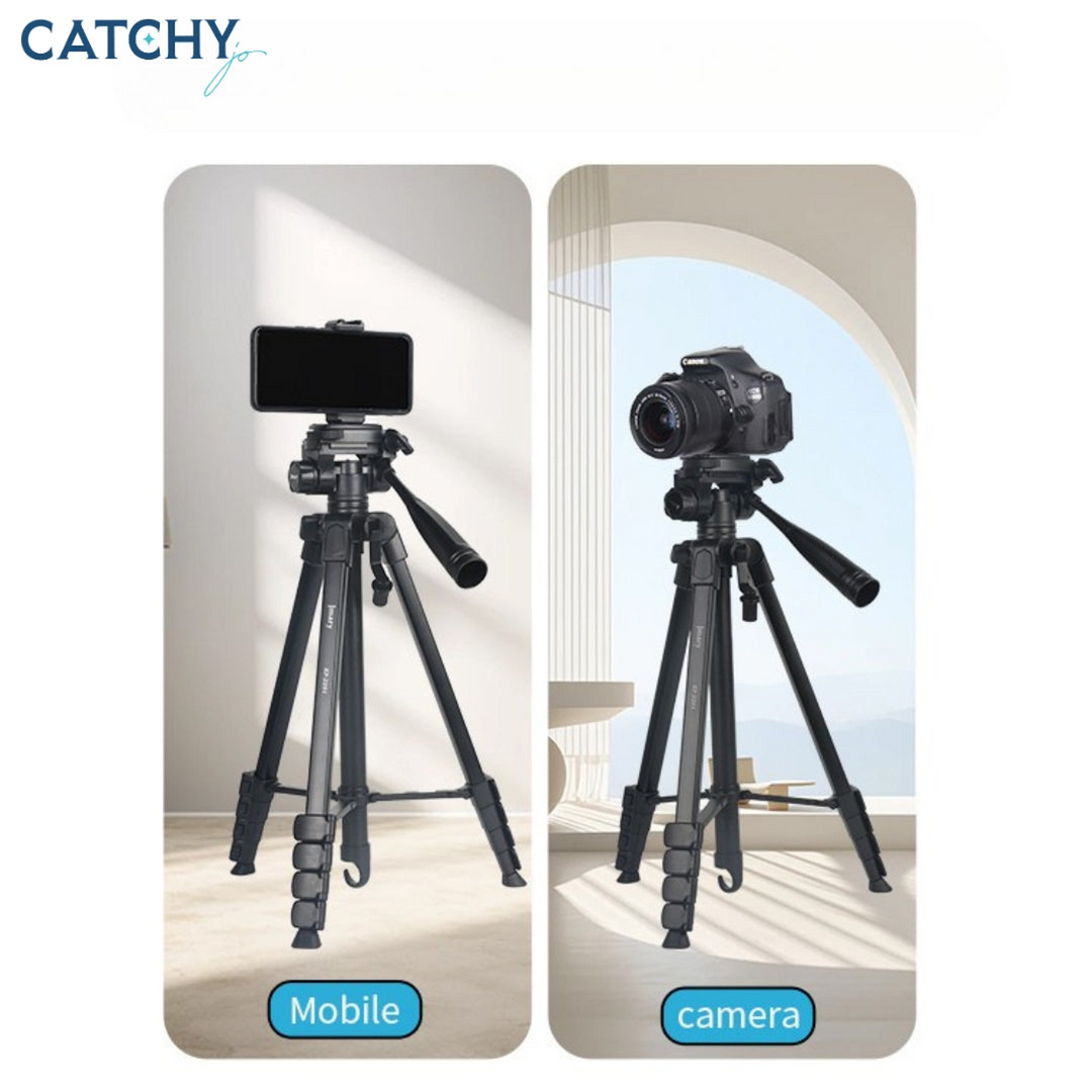JMARY KP-2201 Tripod with Pan Head and Ring Light Head (1.7M)