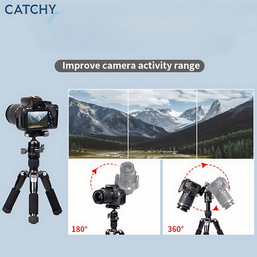 JMARY KT25+H30 mini tripod, 0.73kg, 16.5cm folded height