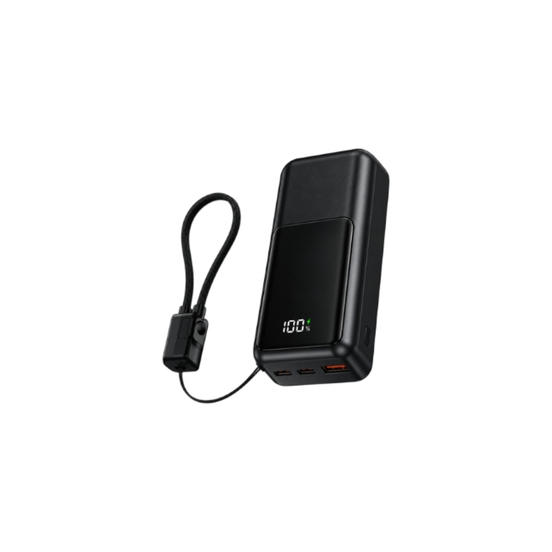 JNUOBI 10,000mAh 66W Power Bank with Built-in Cable