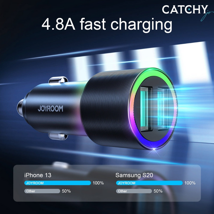 JOYROOM CL10 Car Charger With 1.2M Charging Cable