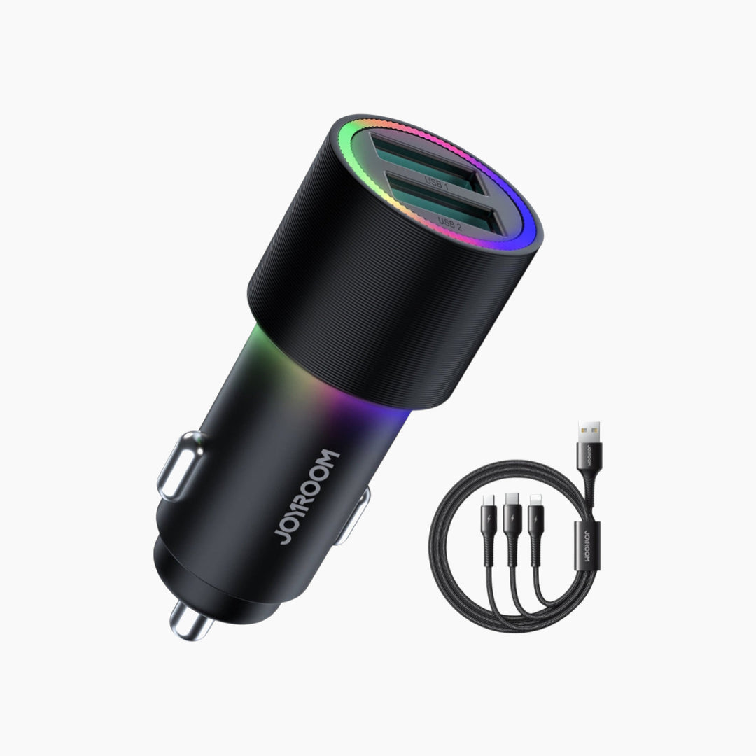 JOYROOM CL10 Car Charger With 1.2M Charging Cable