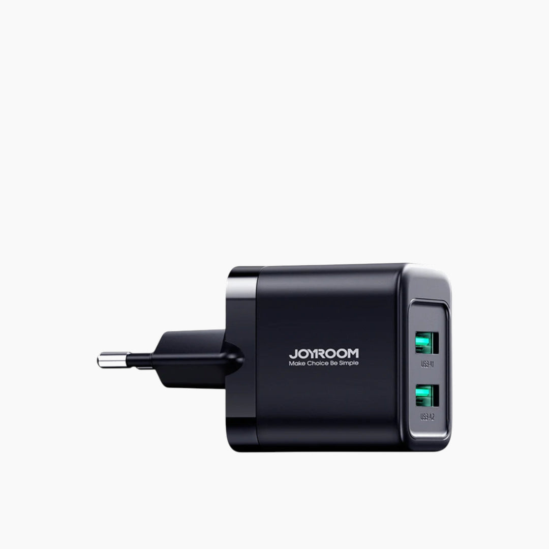 Joyroom JR-TCN01 dual USB adapter with fireproof PC material