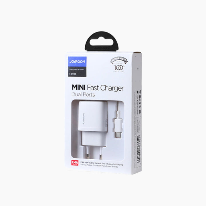 JOYROOM L-2A123 dual-port mini fast charger adapter