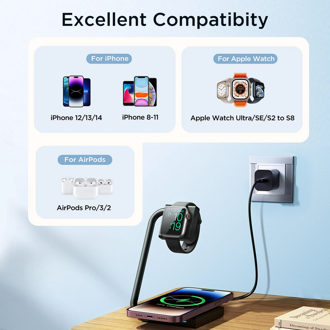 Joyroom WQN05 foldable dual wireless charger