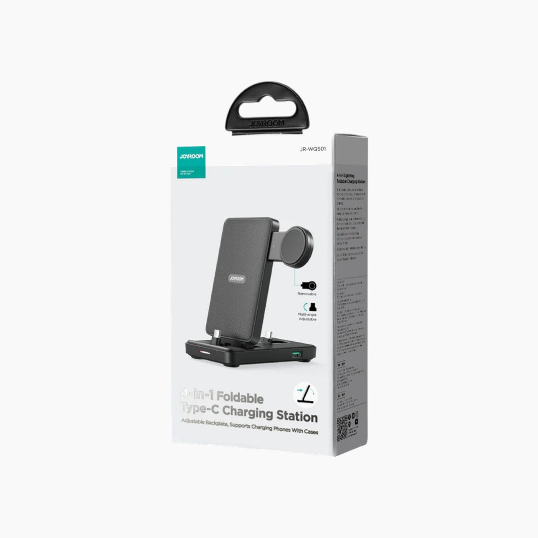 Joyroom 4 in 1 magnetic charging station for phone, earbuds, and smartwatch