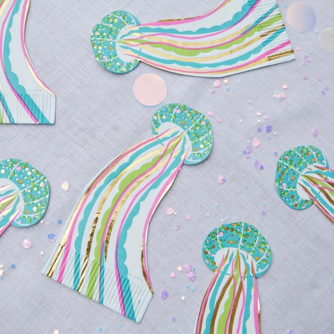 Ma Fete Jellyfish Napkins - Set of 16